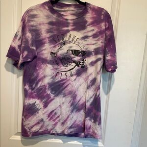 Purple Tie-Dye Graphic T-Shirt
